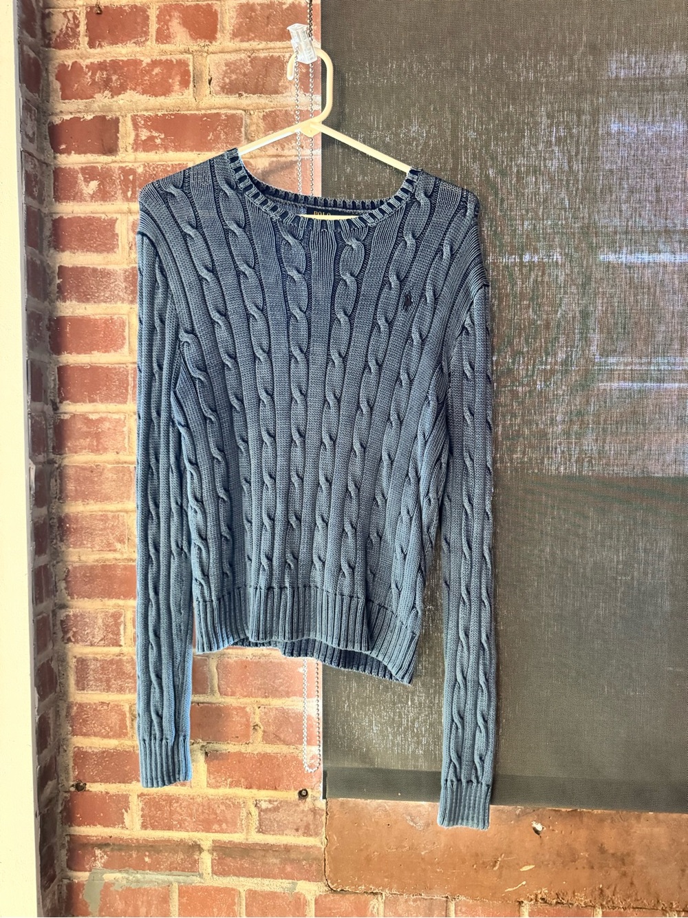Polo Ralph Lauren Classic Cable Knit Women’s Sweater - Denim Blue